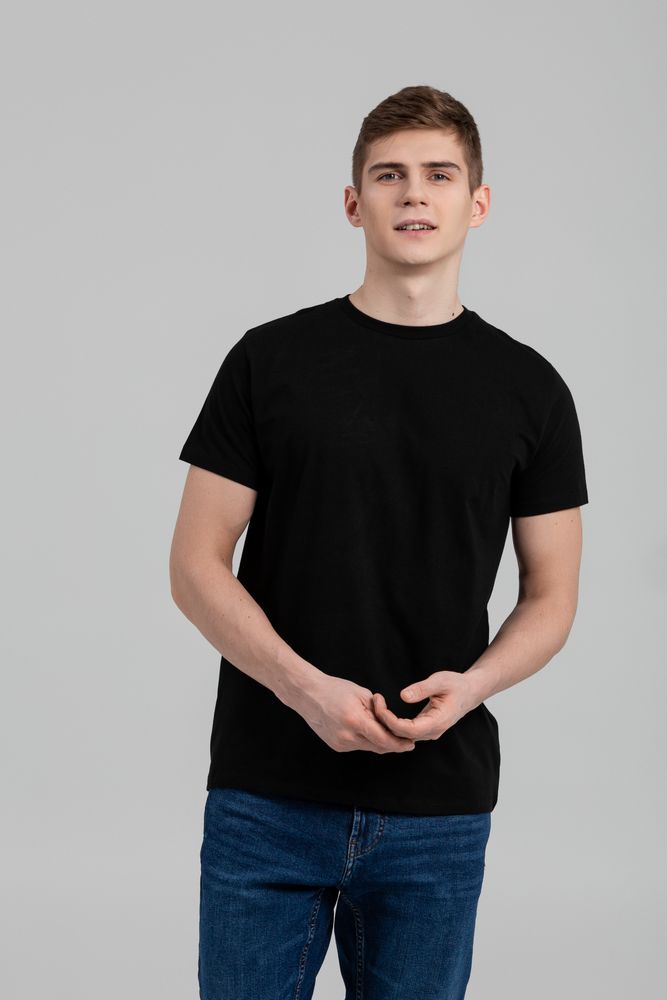 Футболка унисекс T-bolka 160 Original, черная — изображение 8