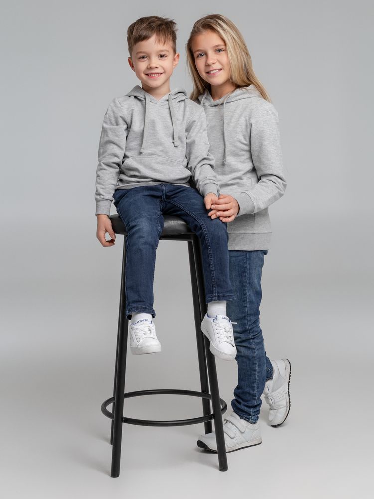 Толстовка с капюшоном детская Kirenga Kids, серый меланж — изображение 13