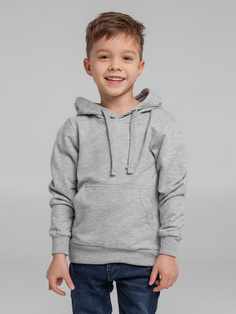 Толстовка с капюшоном детская Kirenga Kids, серый меланж — изображение 7