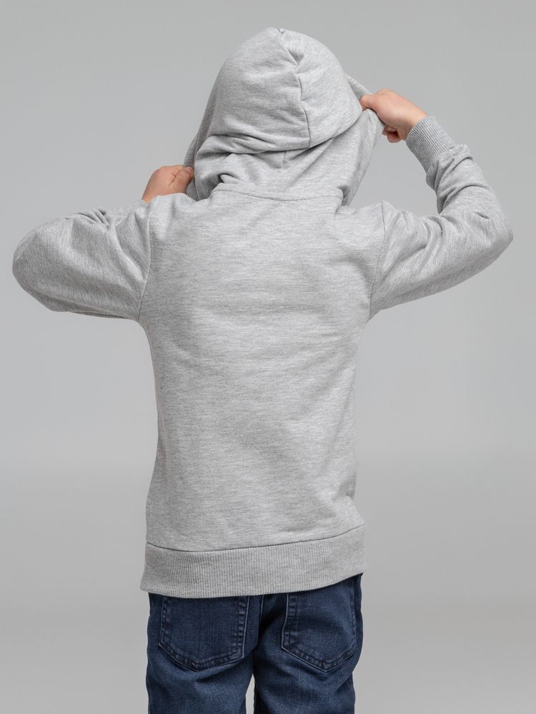 Толстовка с капюшоном детская Kirenga Kids, серый меланж — изображение 9