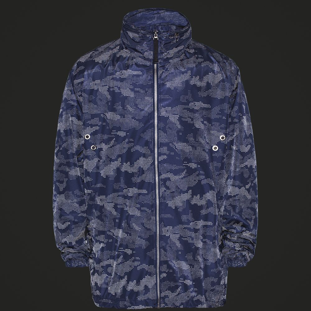 Ветровка светоотражающая Lattvind, темно-синяя — изображение 9