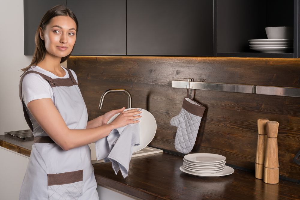 Набор кухонных полотенец Keep Palms, персиковый — изображение 6