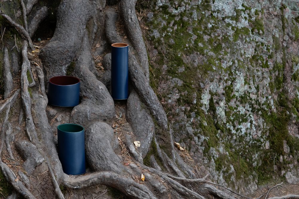 Ваза Form Fluid, средняя, сине-зеленая — изображение 10