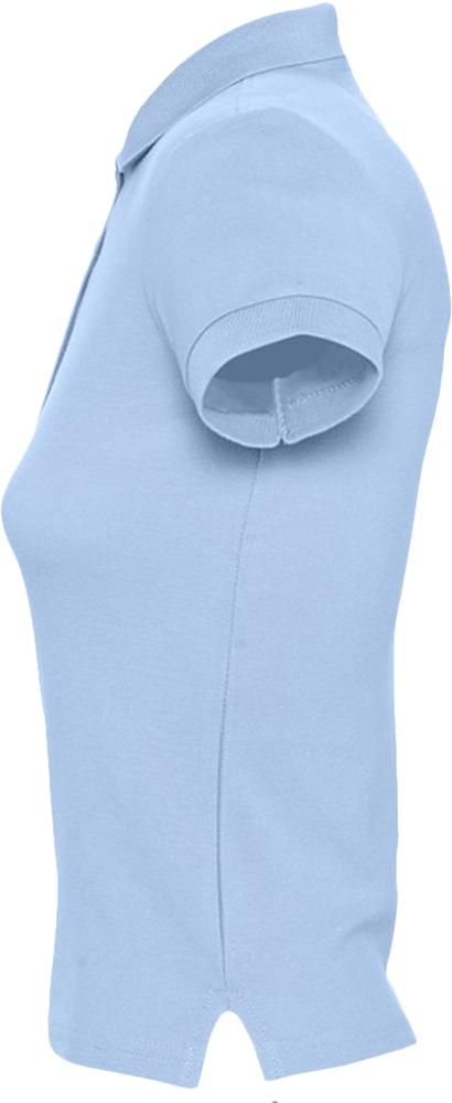 Рубашка поло женская People 210, голубая — изображение 3