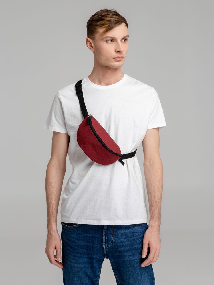 Поясная сумка Handy Dandy, бордовая — изображение 6