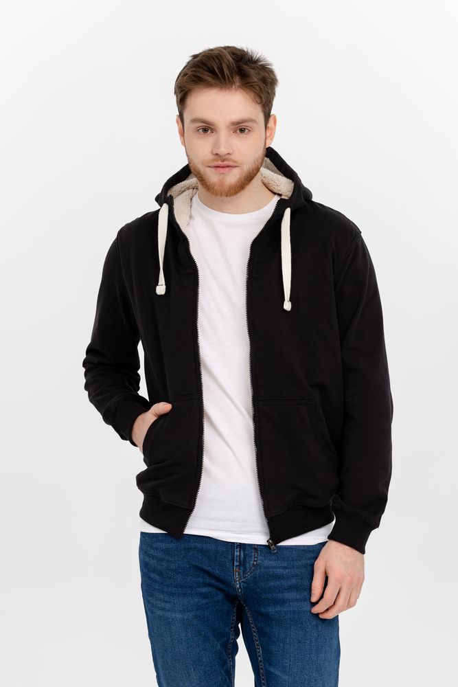 Толстовка на молнии Kulonga Sherpa, черная — изображение 8