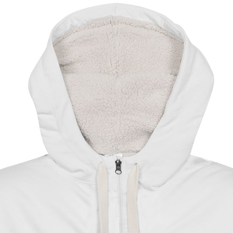 Толстовка на молнии Kulonga Sherpa, белая — изображение 6