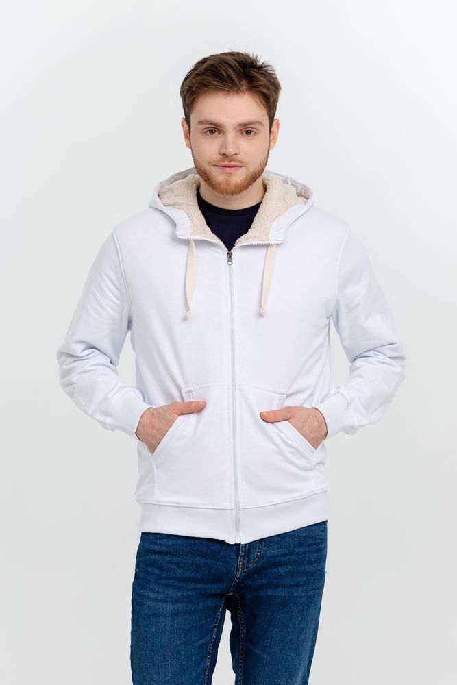 Толстовка на молнии Kulonga Sherpa, белая — изображение 8
