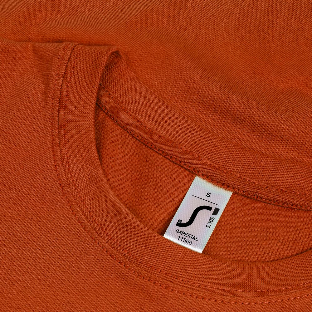 Футболка Imperial 190, коричневая (терракотовая) — изображение 4