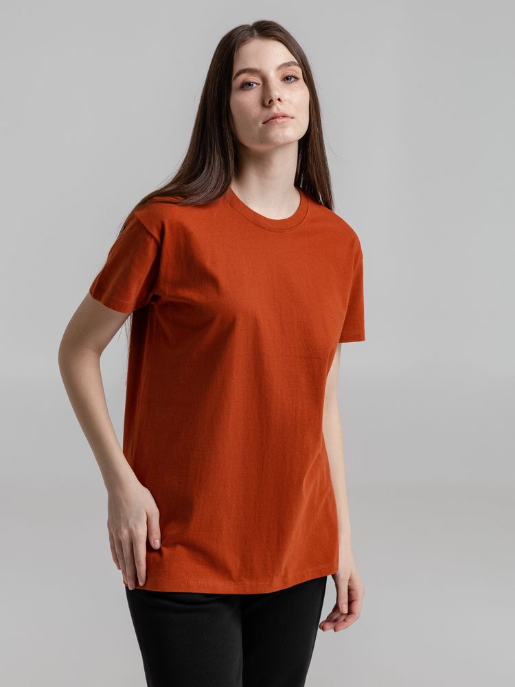 Футболка Imperial 190, коричневая (терракотовая) — изображение 8