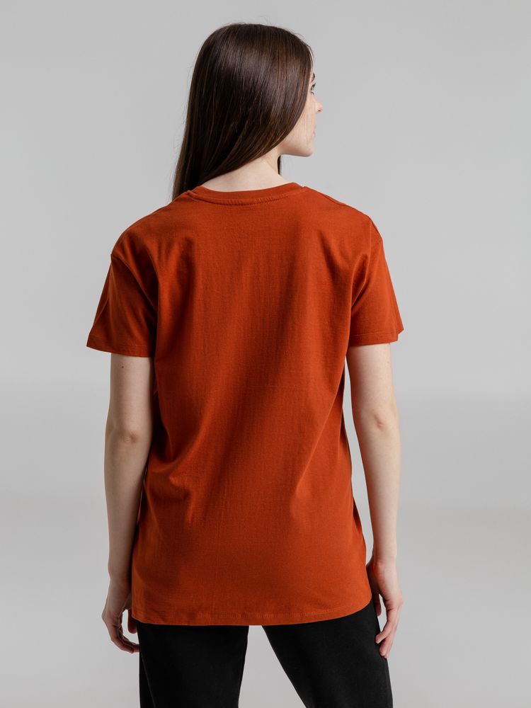 Футболка Imperial 190, коричневая (терракотовая) — изображение 10
