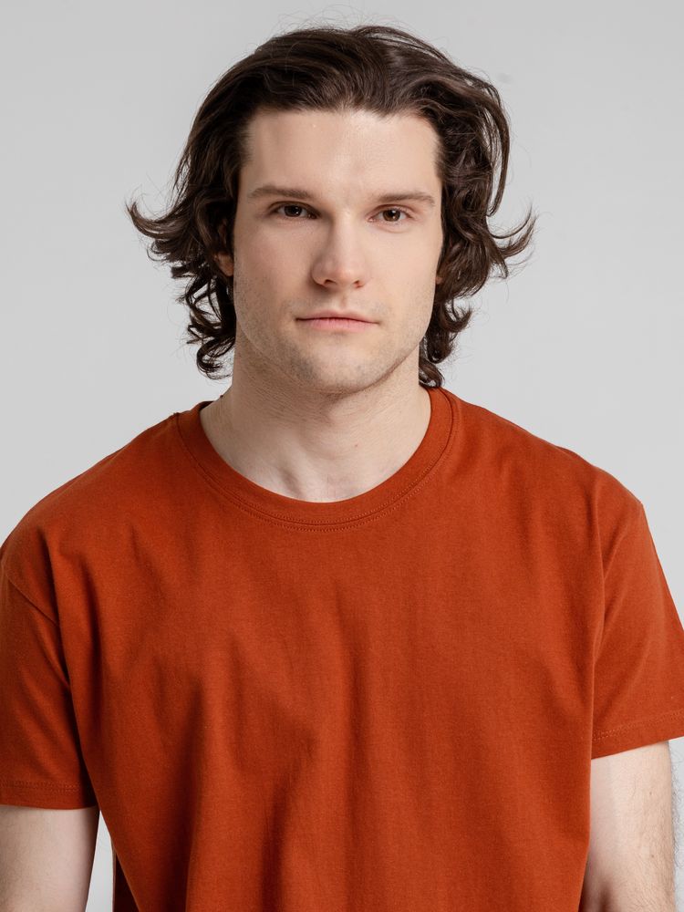Футболка Imperial 190, коричневая (терракотовая) — изображение 7