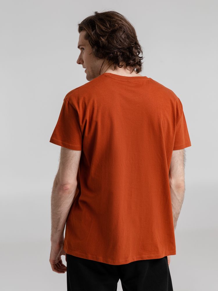 Футболка Imperial 190, коричневая (терракотовая) — изображение 6