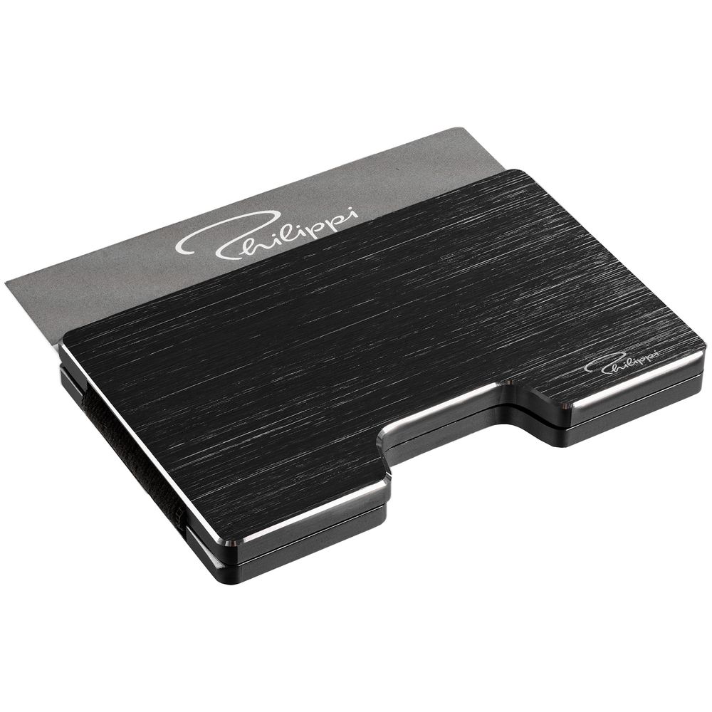 Футляр для карт с зажимом для купюр Cooper, черный — изображение 3