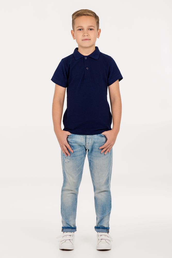 Рубашка поло детская Virma Kids, темно-синяя — изображение 6