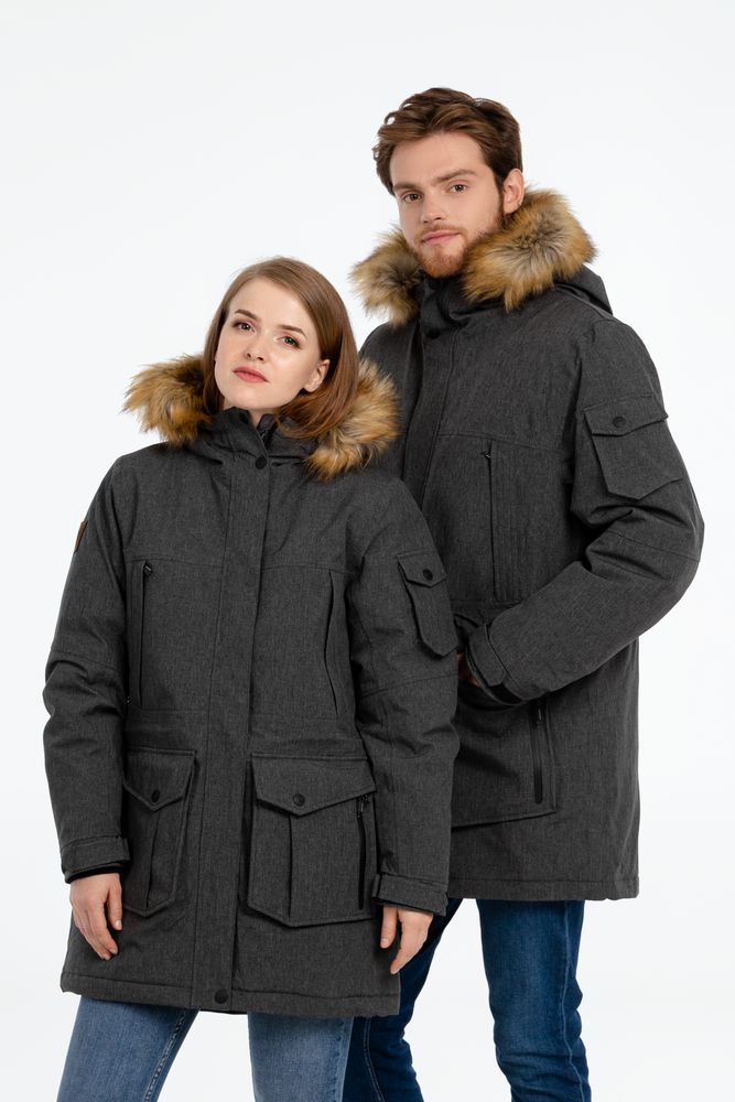 Парка мужская Explorer, серый меланж — изображение 17