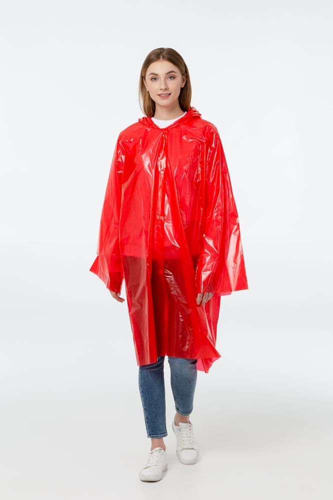 Дождевик-плащ BrightWay, красный — изображение 6