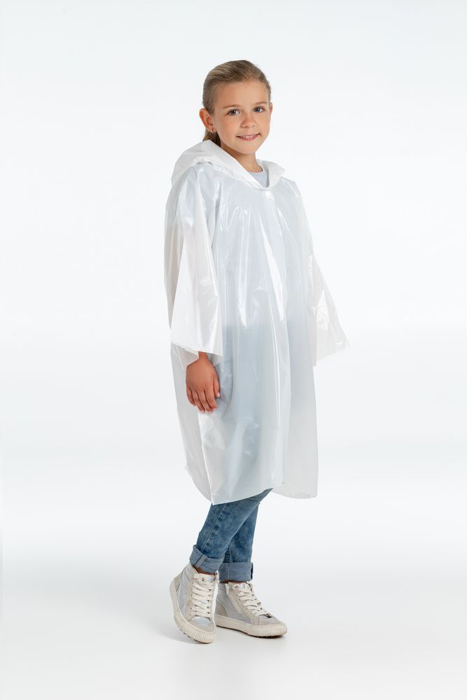 Дождевик-плащ детский BrightWay Kids, белый — изображение 6