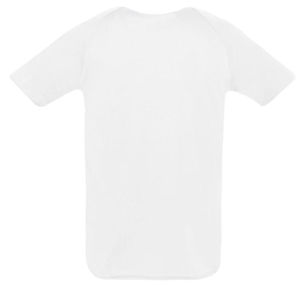 Футболка унисекс Sporty 140, белая — изображение 3