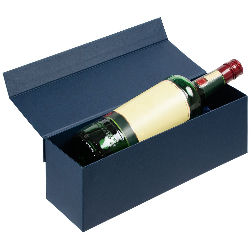 Коробка под бутылку Color Jacket, синяя — изображение 3