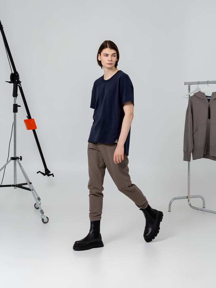 Футболка унисекс Kosmos 1.0, темно-синяя — изображение 3