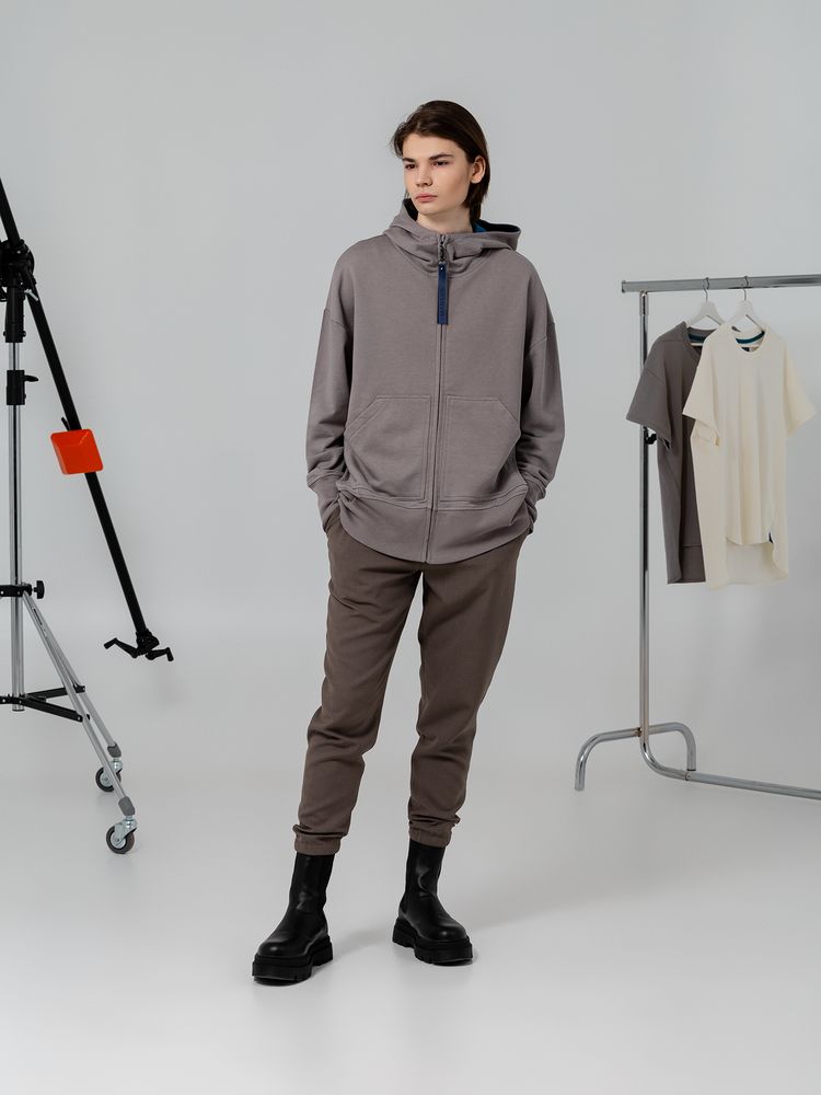 Толстовка унисекс Kosmos 1.0, серая — изображение 3