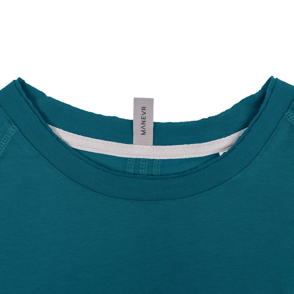 Футболка унисекс Vozduh 1.0, темно-бирюзовая — изображение 6