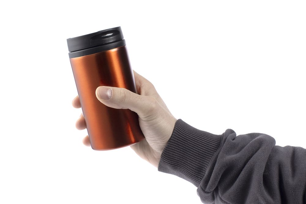 Термостакан Canella, оранжевый — изображение 8