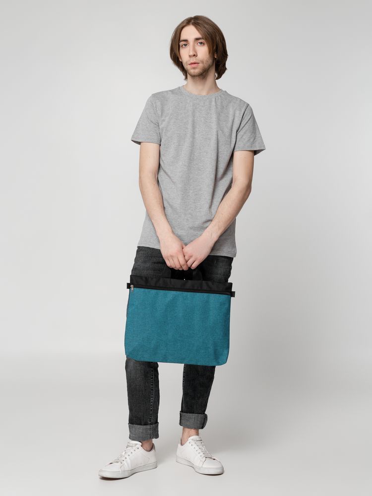 Конференц-сумка Melango, бирюзовая — изображение 6