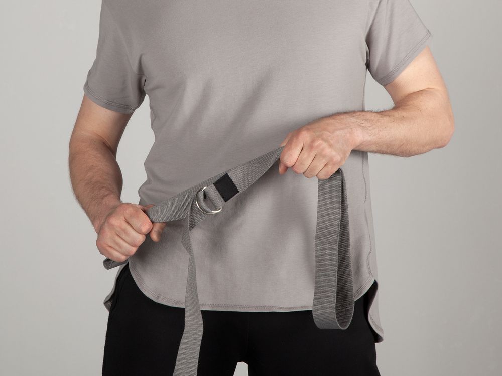 Ремень для йоги Loka, серый — изображение 8