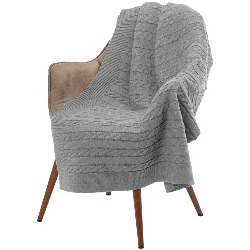 Плед Heat Trick, светло-серый меланж — изображение 6