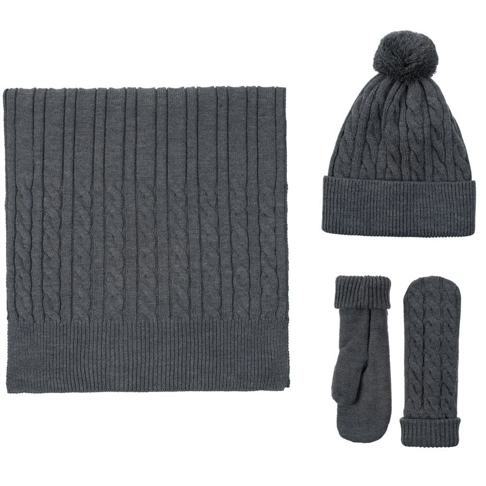 Шарф Heat Trick, серый меланж — изображение 6