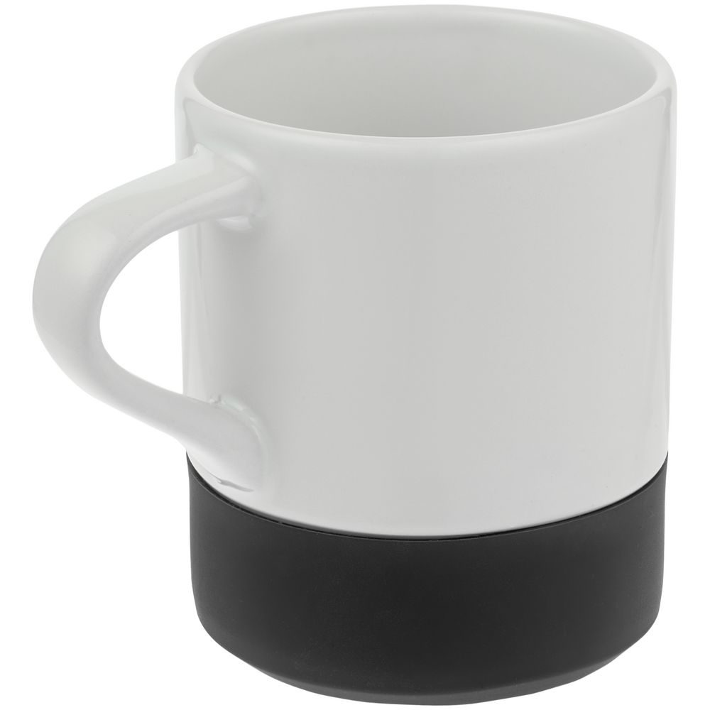 Кружка с силиконовой подставкой Protege, черная — изображение 3