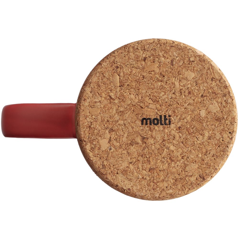 Кружка с пробковой подставкой Corky, желтая — изображение 4