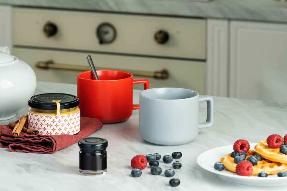 Чашка Jumbo, ver.2, матовая, светло-серая — изображение 4