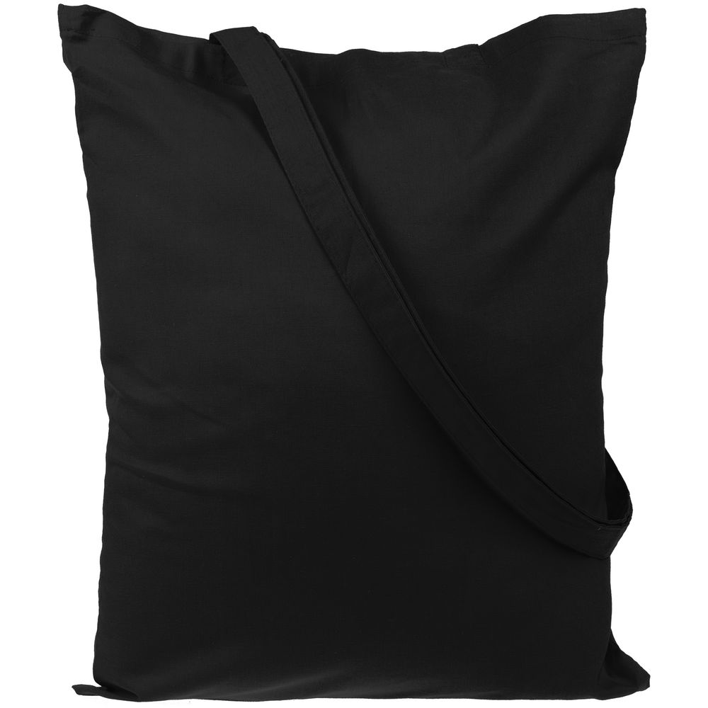 Холщовая сумка Basic 105, черная — изображение 3