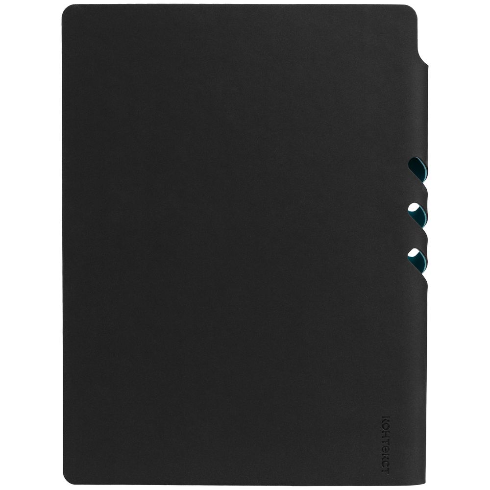 Ежедневник Flexpen Black, недатированный, черный с бирюзовым — изображение 6