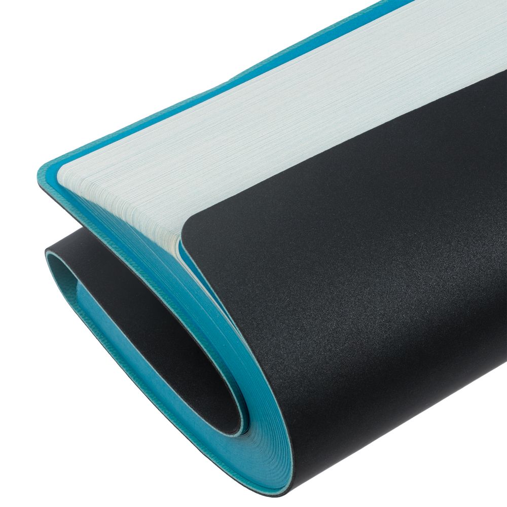 Ежедневник Flexpen Black, недатированный, черный с бирюзовым — изображение 8