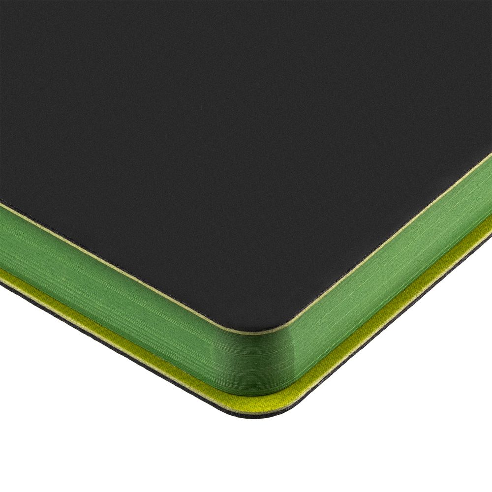 Ежедневник Flexpen Black, недатированный, черный с зеленым — изображение 8