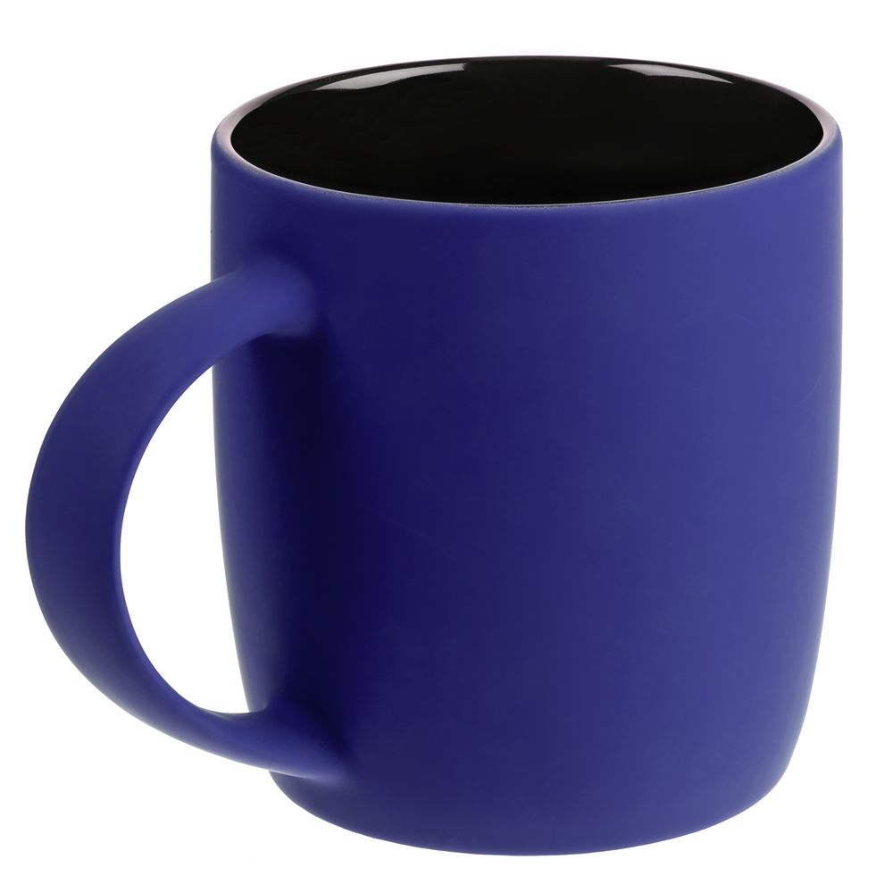 Кружка Surprise Touch Black с покрытием софт-тач, синяя — изображение 3