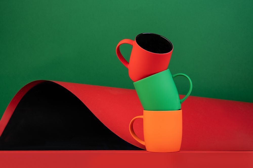 Кружка Surprise Touch Black с покрытием софт-тач, зеленая — изображение 4