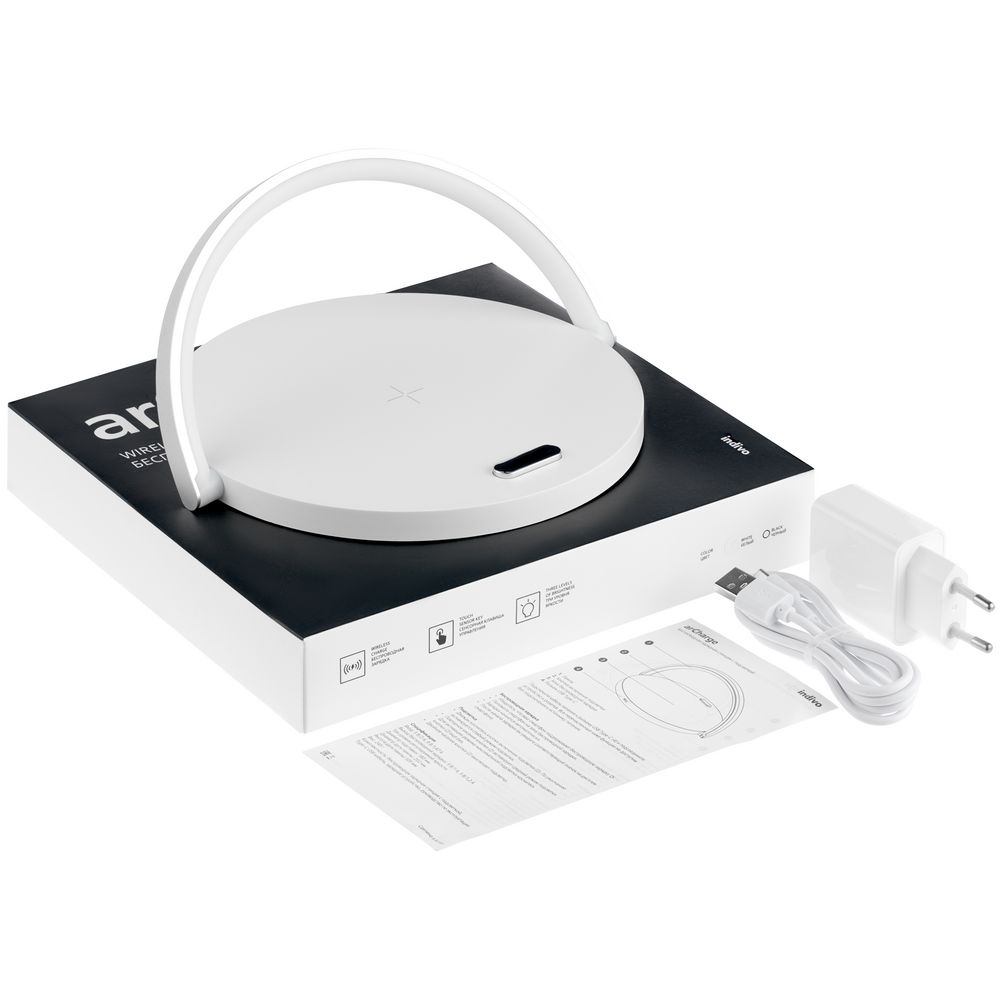 Cтанция для беспроводной зарядки с подсветкой arCharge, белая — изображение 8