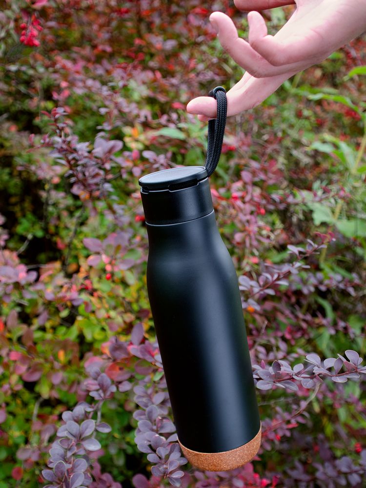 Термобутылка Steady, черная — изображение 11