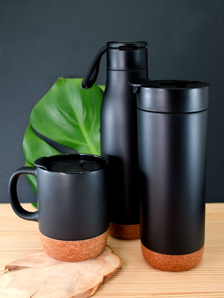 Термобутылка Steady, черная — изображение 7