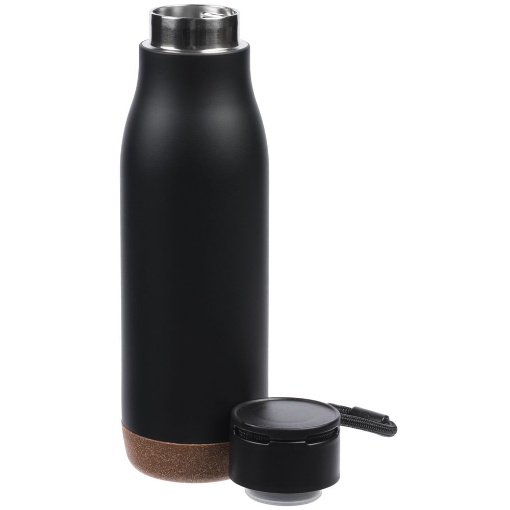 Термобутылка Steady, черная — изображение 3