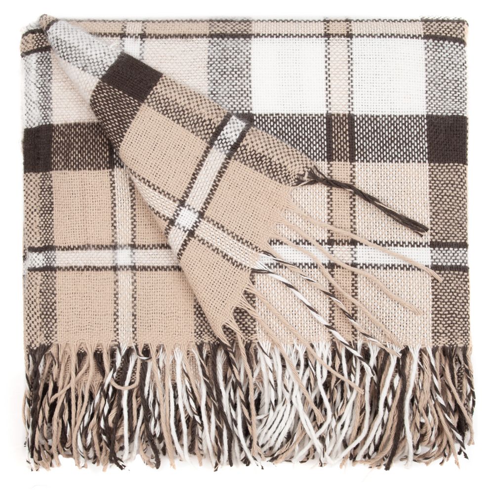 Плед Dublin, бежево-серый — изображение 3