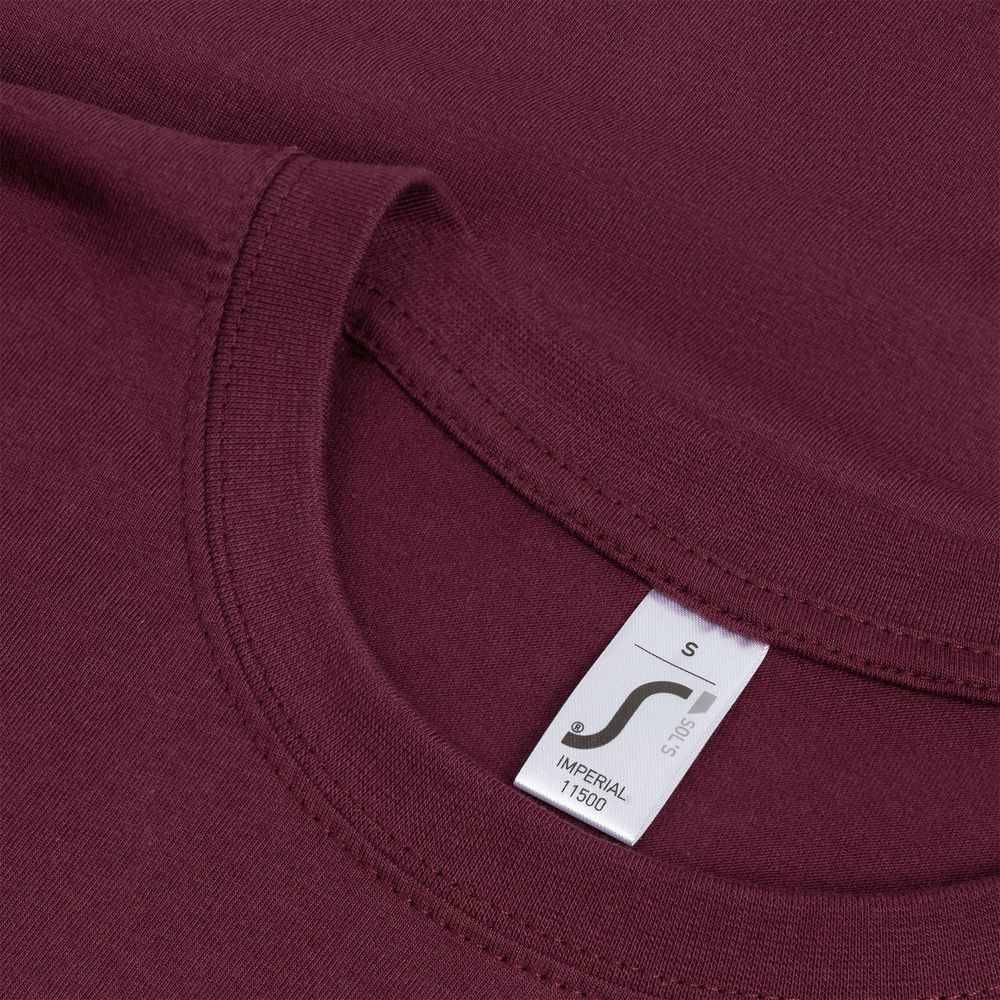 Футболка Imperial 190, бордовая — изображение 4