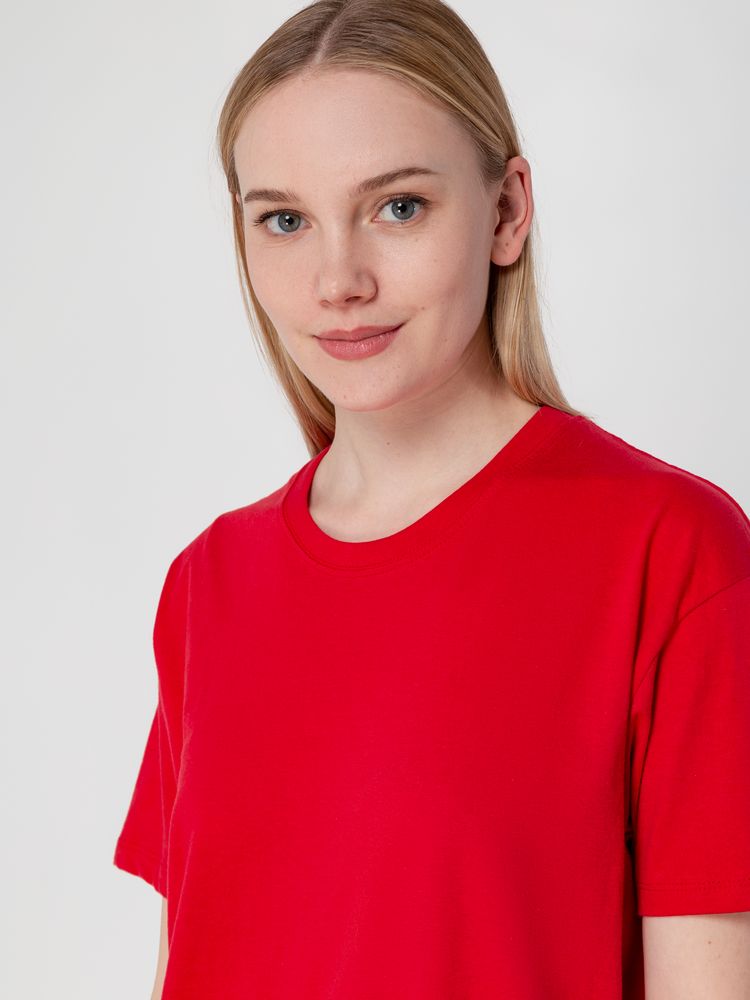 Футболка унисекс Regent 150, ярко-розовая (фуксия) — изображение 8