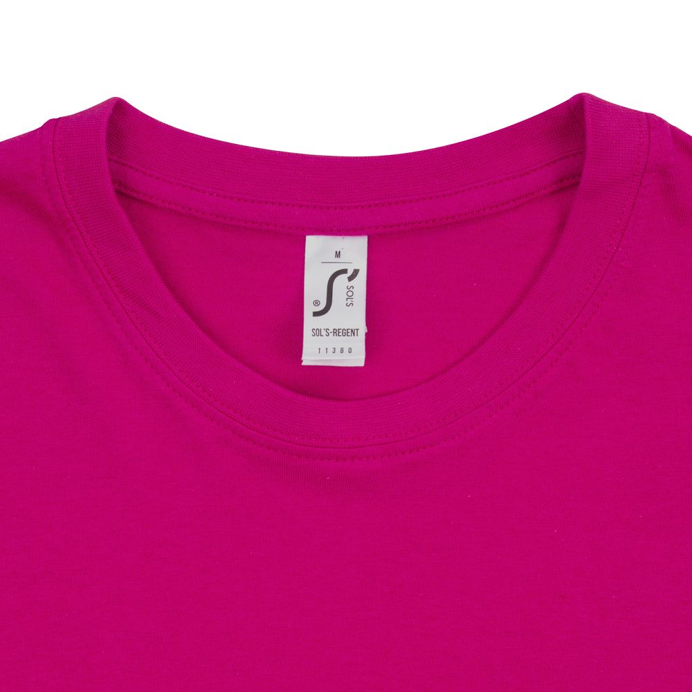 Футболка унисекс Regent 150, ярко-розовая (фуксия) — изображение 4