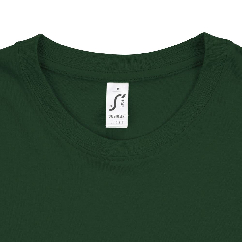 Футболка унисекс Regent 150, темно-зеленая — изображение 4